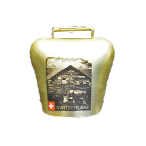 Image of Glocke gold 2.5cm Magnet 'Chalet'