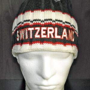 Image of Wintermütze Switzerland schwarz/creme