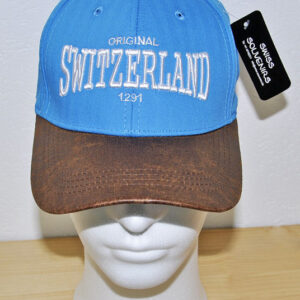 Image of Cap Switzerland Original royalblau/braun